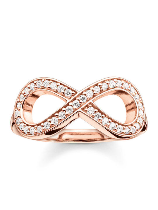 Thomas Sabo Women's Silver Gold Plated Ring