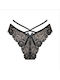 Damen Slip Nahtlos mit Spitze Black