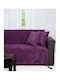 Borea Sofa Throw 2 Seater Chenille 180x230cm Purple