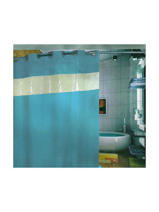 Duschvorhang Stoff 180x180cm Petrol