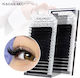 Nagaraku False Eyelashes 0.07 / Shape C Black