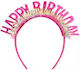 Happy Birthday Headband Fuchsia