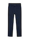 Pantaloni Chino din Material Textil pentru Copii albastru marin Basic
