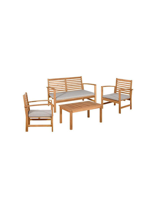 Fylliana Garten- und Outdoor-Möbelsets Typsatz Wohnzimmer 4 Stück Karydi mit Kissen