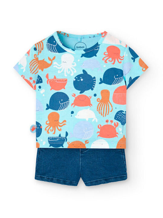 Kids' Set with Shorts Summer 2pcs Blue