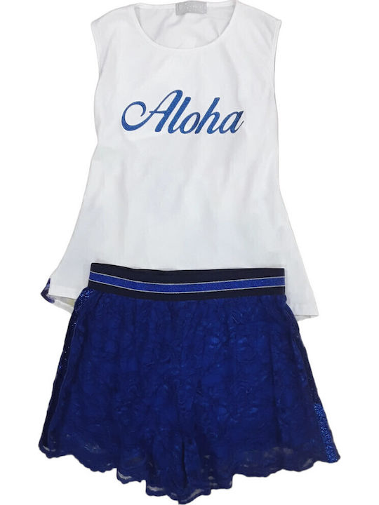 Domina Kids Clothing Set with Shorts Electric Blue 2 Pieces