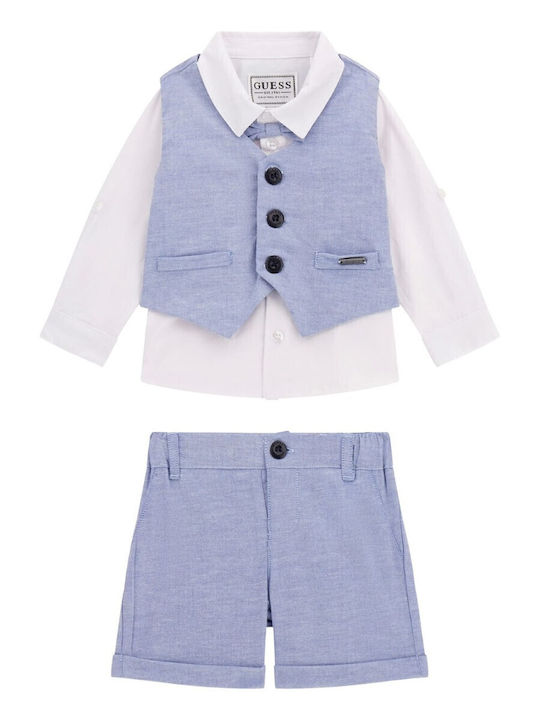 Kids' Set with Shorts Summer 3pcs Light Blue