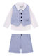 Kids' Set with Shorts Summer 3pcs Light Blue