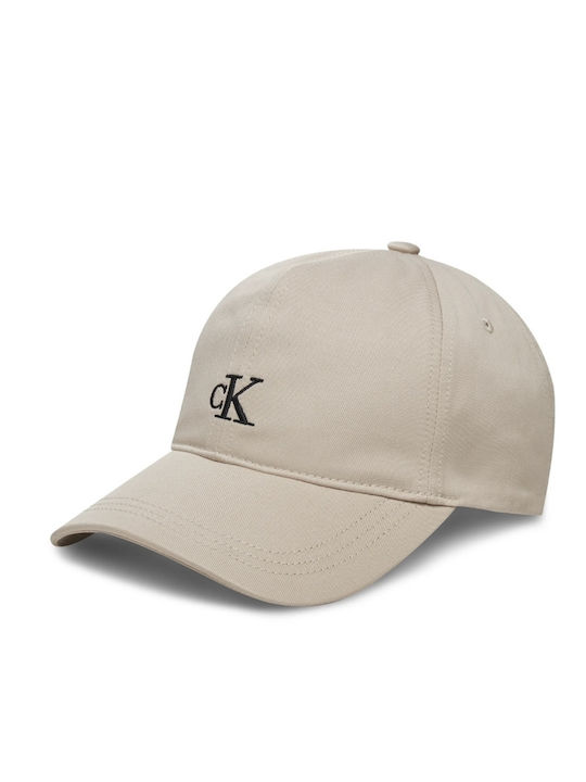 Calvin Klein Παιδικό Καπέλο Jockey Υφασμάτινο Baseball Μπεζ