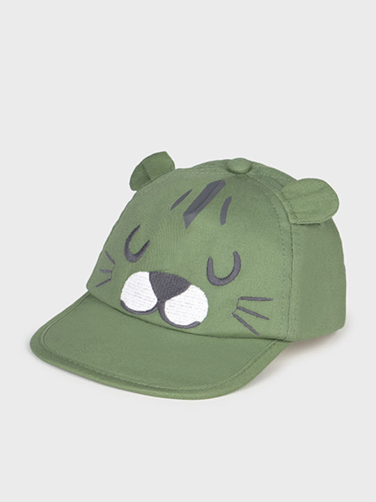 Mayoral Kids' Hat Jockey Fabric Green
