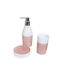 Etoile Set Accesorii Pentru Baie Ceramică Roz 3 Bucăți