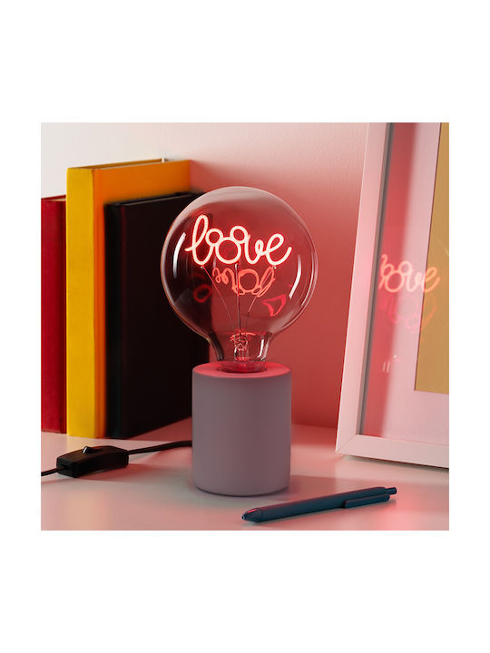 Paladone Παιδικό Διακοσμητικό Φωτιστικό Neon Bulb Mickey Mouse Love Κόκκινο 13x13x18εκ.
