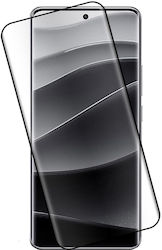 Techwave Full Face Tempered Glass 0.3mm Μαύρο (Redmi Note 14 4G / Redmi Note 14 5G / Poco M7 Pro)