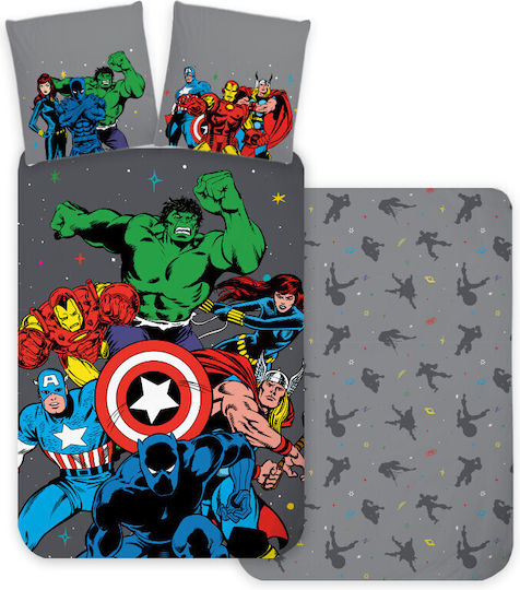 Avengers Set Kids Duvet Cover Single Multicolour