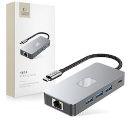 Tech-Protect HB05 USB-C Docking Station με HDMI 4K PD Ethernet Tech-Protect HB05 USB-C Docking Station με HDMI 4K PD Ethernet