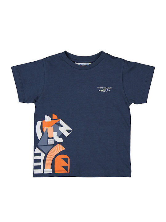 Παιδικό T-shirt Navy Μπλε Creativity