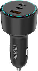 Vidvie Φορτιστής Αυτοκινήτου με Θύρες 1xUSB-A 1xType-C και Καλώδιο Type-C Vidvie Φορτιστής Αυτοκινήτου με Θύρες 1xUSB-A 1xType-C και Καλώδιο Type-C