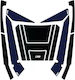 Gpk 3D Sticker Set for Honda Forza 125 250 300 350 Top Case 2018-2024 Dark Blue