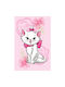 Disney Одеяло Флийс Marie Pink Flower Pink 100x150cm