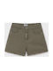 Kinder-Shorts/Bermudas Stoff Khaki