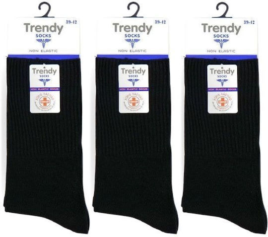 Șosete medicale pentru bărbați diabetici Tom Cotton 3 perechi Trendy 33611 negru