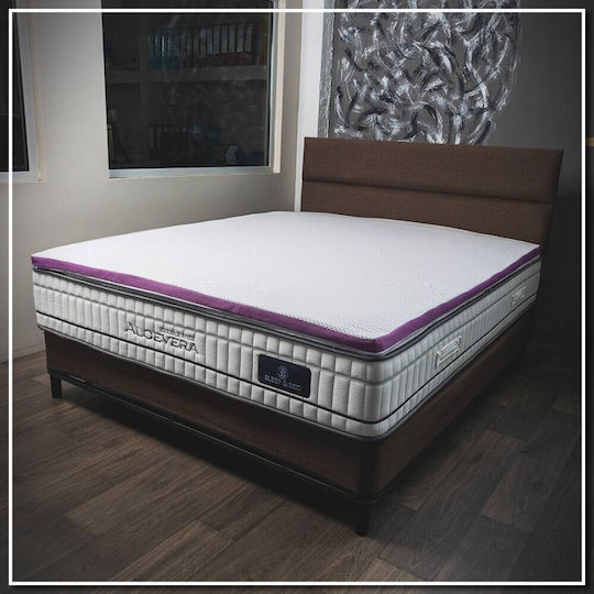 Klikareto Ανώστρωμα Lavander Διπλό Memory Foam 140x190x4εκ.
