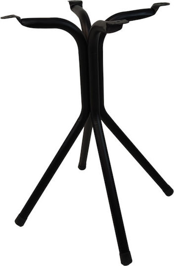 Epiplo-Fos Βάση Τραπεζιού Μεταλλική Μαύρη 40x50x74cm