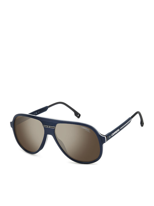 Carrera Ochelari De Soare Unisex Cu Ramă Din Plastic Albastră Și Lentilă Oglindă Gri 07/S PJP/T4
