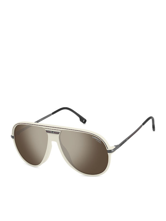 Carrera Sport Unisex Sunglasses with White Frame and Grey Lens 06/S SZJ/T4