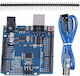 Μονάδα Acs A1 Atmega328 Avr Προορισμένη Arduino Uno R3 + Καλώδιο Usb Σωληνώσεις Goldpin