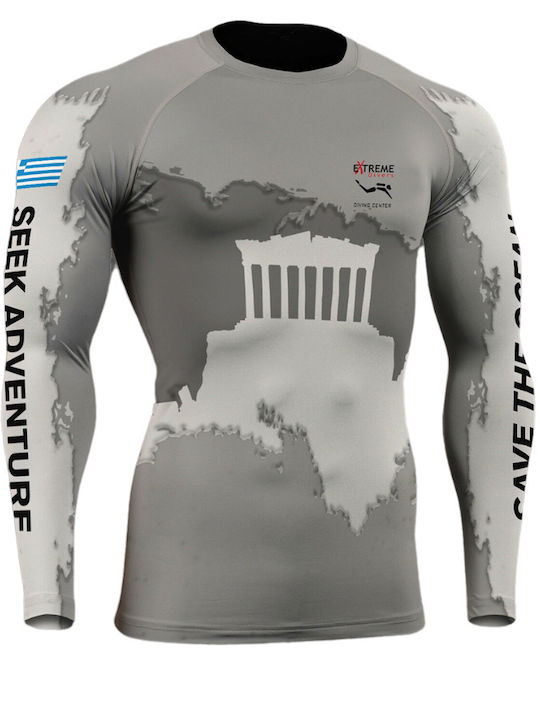 Athlon UPF 50 Men's Long Sleeve Sun Protection Shirt Grey