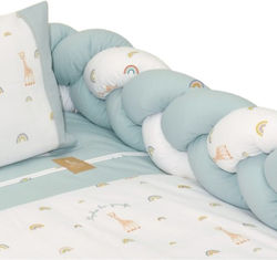 Baby Oliver Πάντα Πλεξούδα Εσωτερική Μέντα 20x190cm