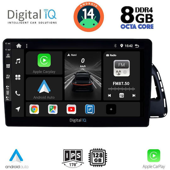Digital IQ Ηχοσύστημα Αυτοκινήτου για Audi Q5 2010-2018 (Bluetooth/USB/AUX/WiFi/GPS/Apple-Carplay/Android-Auto) με Οθόνη Αφής 10"