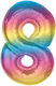 Luftballon Folie Jumbo Zahl 8 92cm