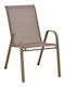 Scaun De Exterior Metalic Calan Șampanie 55x75x90 Cm