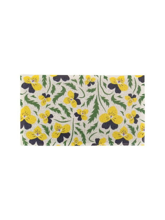 Artsy Mats Entrance Mat Yellow Pansy 70x40cm