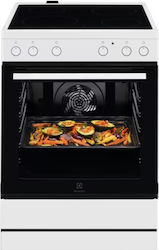 Electrolux Ελεύθερη με Κεραμικές Εστίες Λευκή LKR62000BW
