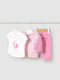 Kids' Set with Shorts Summer 3pcs White/Pink