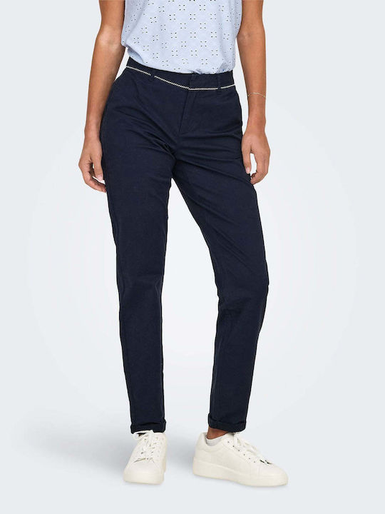 Only Mw Dama Pantaloni Chino Blue