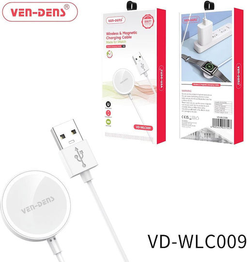 Ven-Dens Vd-wlc009 Încărcător Pentru Apple Watch Alb