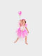 Den Goda Fen Fairy Costume Wand Wings 6-8 Years