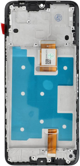 Screen Lcd Display with Touch Mechanism and Frame for Honor X7a (Black)