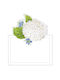 Caspari Christmas Placecard White