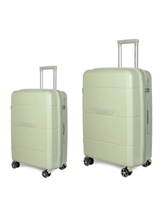 Newcom Travel Suitcases Hard Green Maximum Heig...