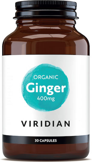 Viridian Organic Ginger 400mg 30 Capsules