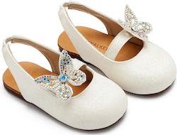 Babywalker Babywalker White Leather Christening...