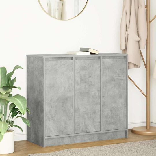 Cabinet De Birou Din Lemn Gri 85x34x76cm