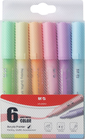 M&G Markere Acrilice Multicolor 6buc