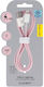 Blavec Braided USB-A to Lightning Cable Ροζ 2m