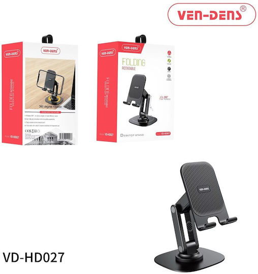 Ven-Dens Βάση Tablet Γραφείου σε Μαύρο χρώμα